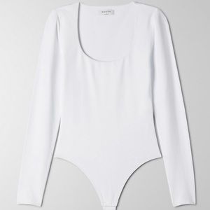 NWT Aritzia Babaton Contour Bodysuit in White (L)